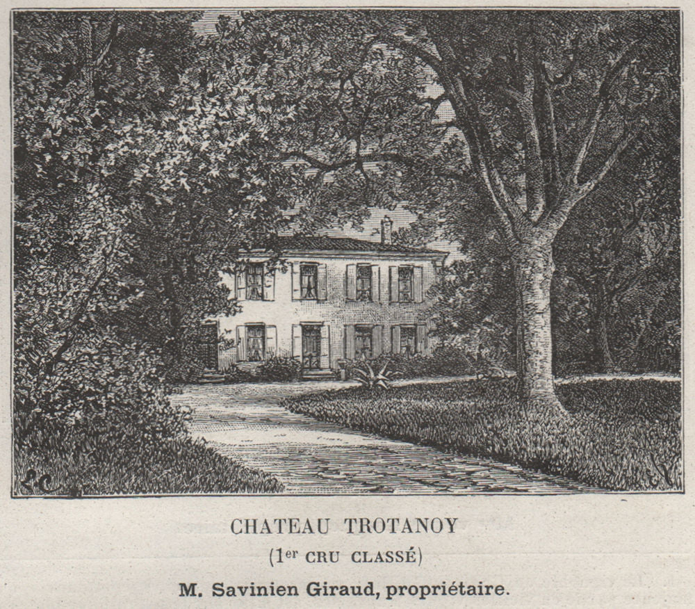 SAINT-ÉMILIONNAIS. POMEROL. Chateau Trotanoy (1er Cru Classé). SMALL 1908
